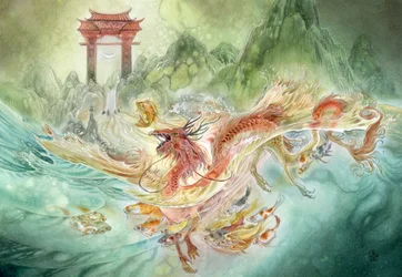 Le koi dragon mythique