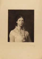 Sans titre (femme avec des marguerites sur sa robe)