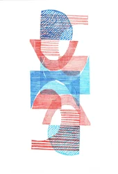 1961 VI, 2016 (linocut print on paper)