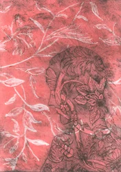 Cast III, 2015 (monoprint sur papier)