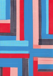 Criss cross II, 2017 (ruban adhésif sur papier)