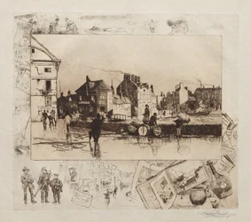 Tempête à Fécamp, Normandie, 1886