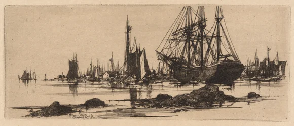 Scène de port