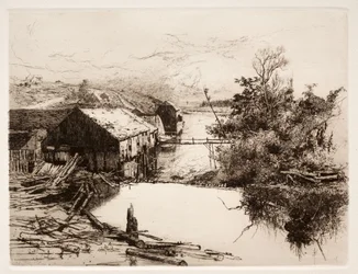 Moulins à Mispek, N.B., 1884