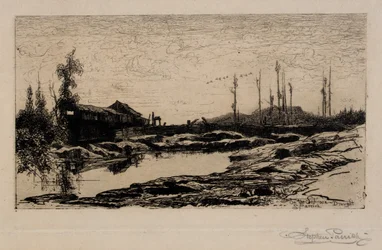 Sur le Schroon - Sécheresse
