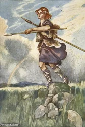 Cuchulain part pour Emain Macha, illustration de 