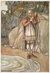 Dermot prit la corne et aurait voulu la remplir