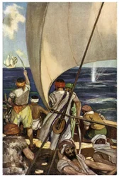 Représentation de pirates barbaresques en mer Méditerranée