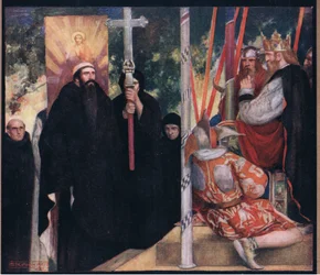 La réception de Saint Augustin par Ethelbert