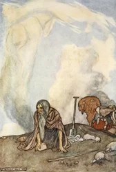 Le cheval blanc avait disparu de leurs yeux comme une couronne de brume, illustration de 
