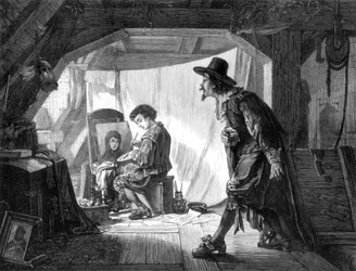 Jeune Rubens surpris par son maître, Van Noort, 1875