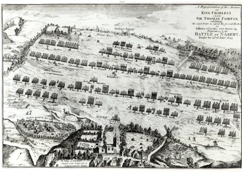 Préparation pour la bataille de Naseby, livrée le 14 juin 1645, publiée dans 