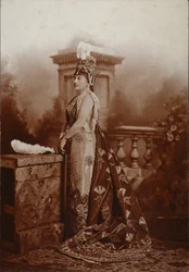 Louise, duchesse de Devonshire, en Zénobie, reine de Palmyre, Bal du Jubilé de Diamant de la Duchesse de Devonshire à Devonshire House