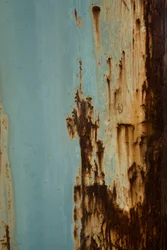 Bleu rouille patiné