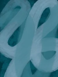 Abstrait « Fluid Teal »