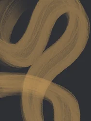 Flux abstrait doré