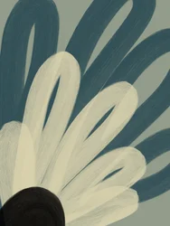 Fleur abstraite sereine