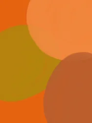 Cercles chaleureux aux tons terreux