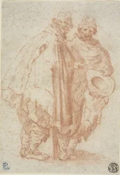 Deux hommes barbus vêtus d