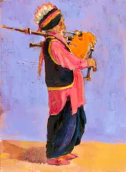 Joueur de cornemuse indien, 2020