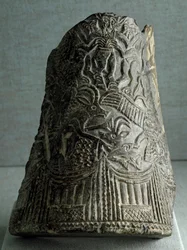 Civilisation sumérienne : fragment de vase serpent de l