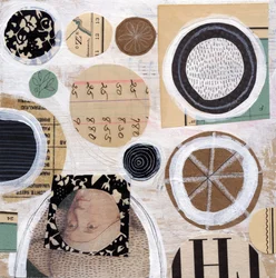 Cercles abstraits en papier
