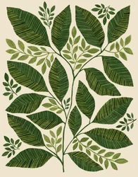 Feuilles végétales vertes