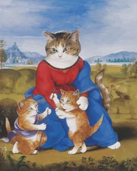 Illustration de Cats Galore! A Compendium of Cultured Cats (pub. 2015)
