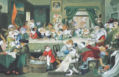 Illustration de Cats Galore! A Compendium of Cultured Cats (pub. 2015)
