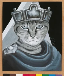 Illustration de Cats Galore! A Compendium of Cultured Cats (pub. 2015)