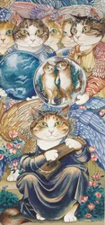 Illustration de Chats en Folie ! Un Compendium de Chats Cultivés (pub. 2015)
