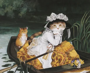 Illustration de Cats Galore! A Compendium of Cultured Cats (pub. 2015)