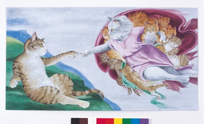 Illustration de Cats Galore! A Compendium of Cultured Cats (pub. 2015)
