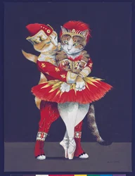 Illustration de Cats Galore! A Compendium of Cultured Cats (pub. 2015)