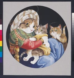 Illustration de Cats Galore! A Compendium of Cultured Cats (pub. 2015)