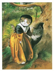 Illustration de Pre-Raphaelite Cats