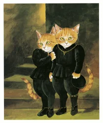 Illustration de Pre-Raphaelite Cats (pub. 1999)