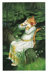 Illustration de Pre-Raphaelite Cats (pub. 1999)