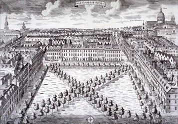 Vue aérienne de Charterhouse Square, Finsbury, Londres
