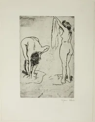 Deux femmes se séchant