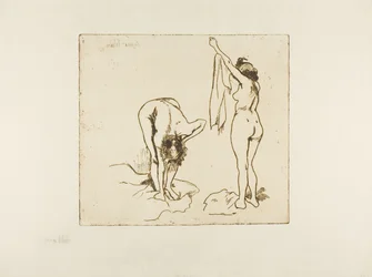 Deux femmes se séchant