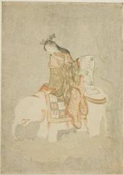 Courtisane sur un éléphant blanc