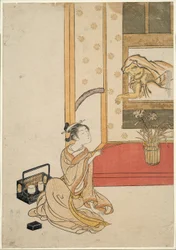 Donner une cigarette à Daruma