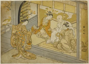 Hotoke Gozen dansant devant Taira no Kiyomori
