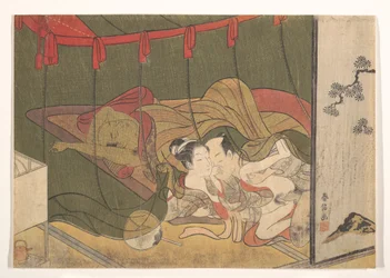 Amants sous une moustiquaire