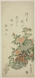 Pivoines et lions chinois