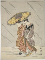 Deux femmes dans une tempête