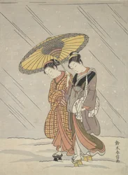 Deux femmes dans une tempête, 1764-72