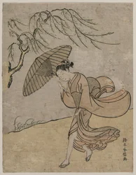 Femme courant près d