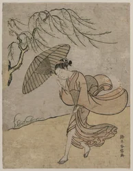 Femme courant près d